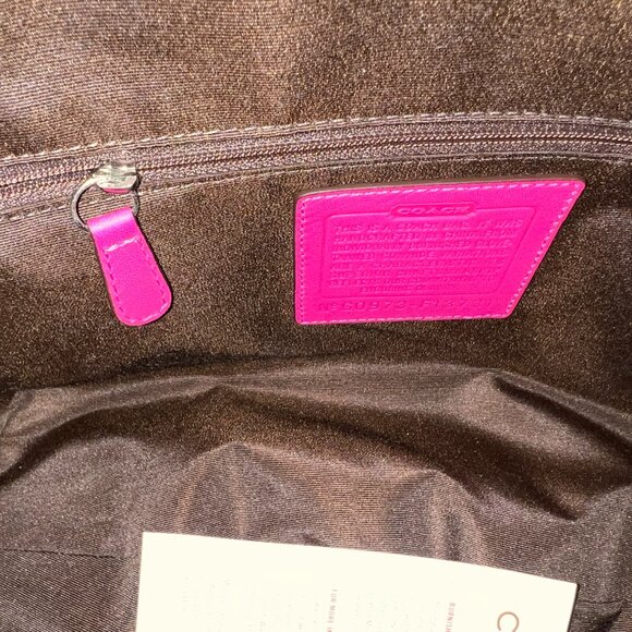 Coach Hobo Bag Pink Brand New Leather - Picture 9 of 16